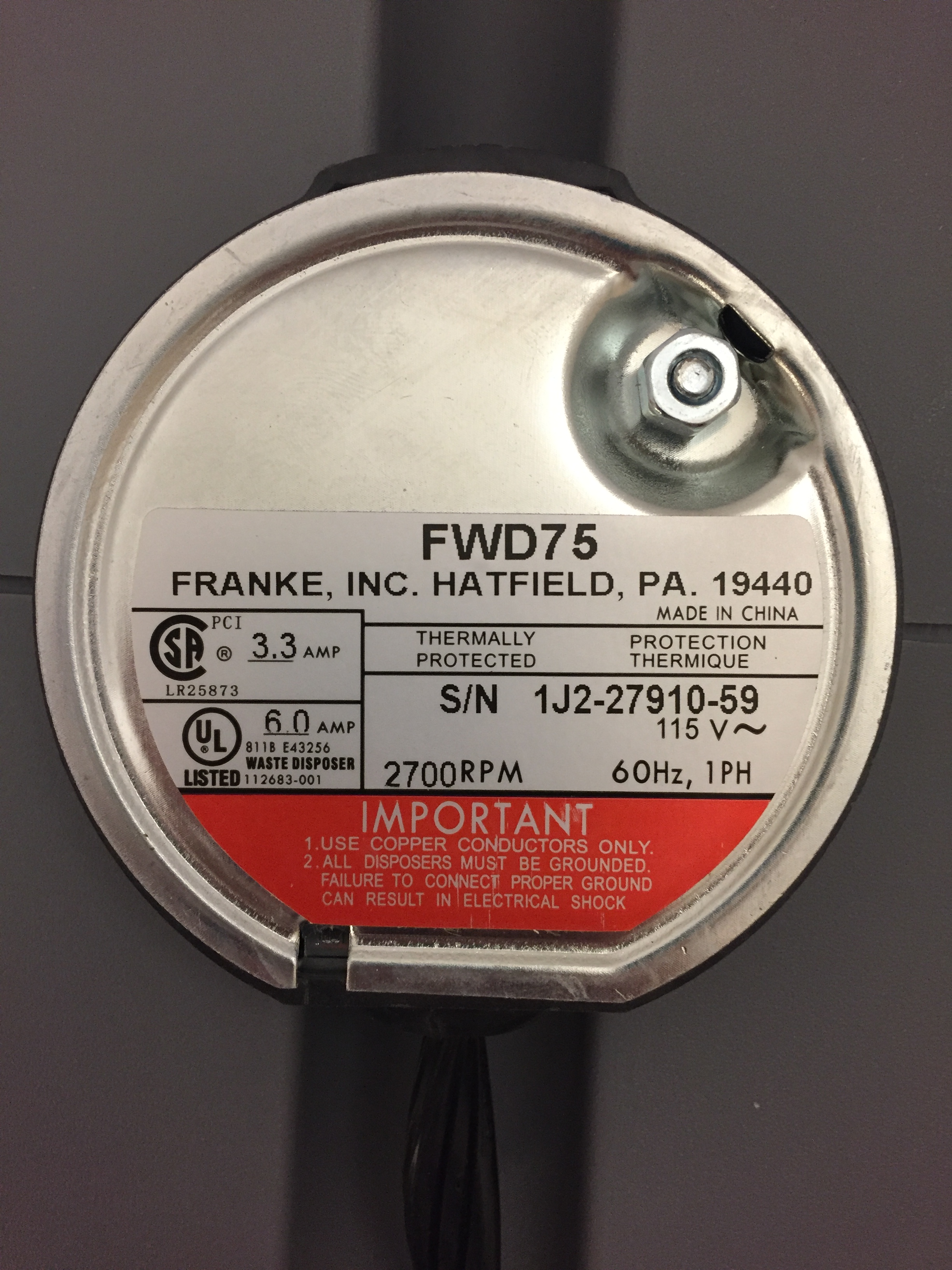 Anaheim and Moen Recall Garbage Disposals Due to Impact Hazard CPSC.gov